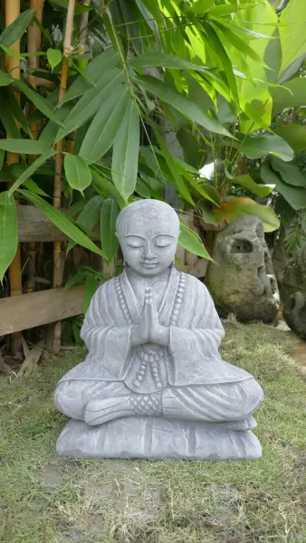 Product image 5 of the product “Rokesh - Sitting praying Monk, 51cm H | cast stone ”